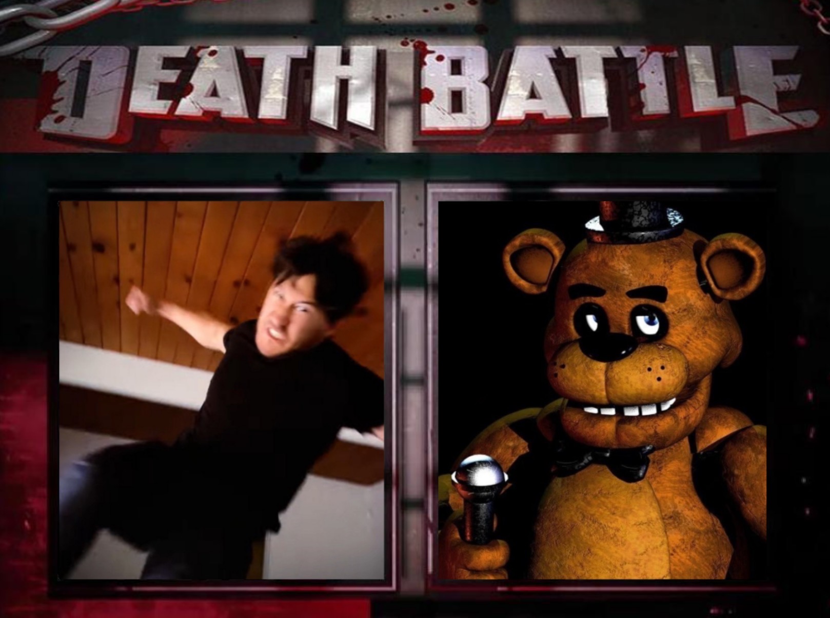 Freddy Raspberry Fighting DEATH BATTLE | Markiplier Vs Freddy Fazbear by JacobArtWolf220 on ...