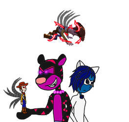 James Pride doodle feat. Shadow Tigger and Negacat