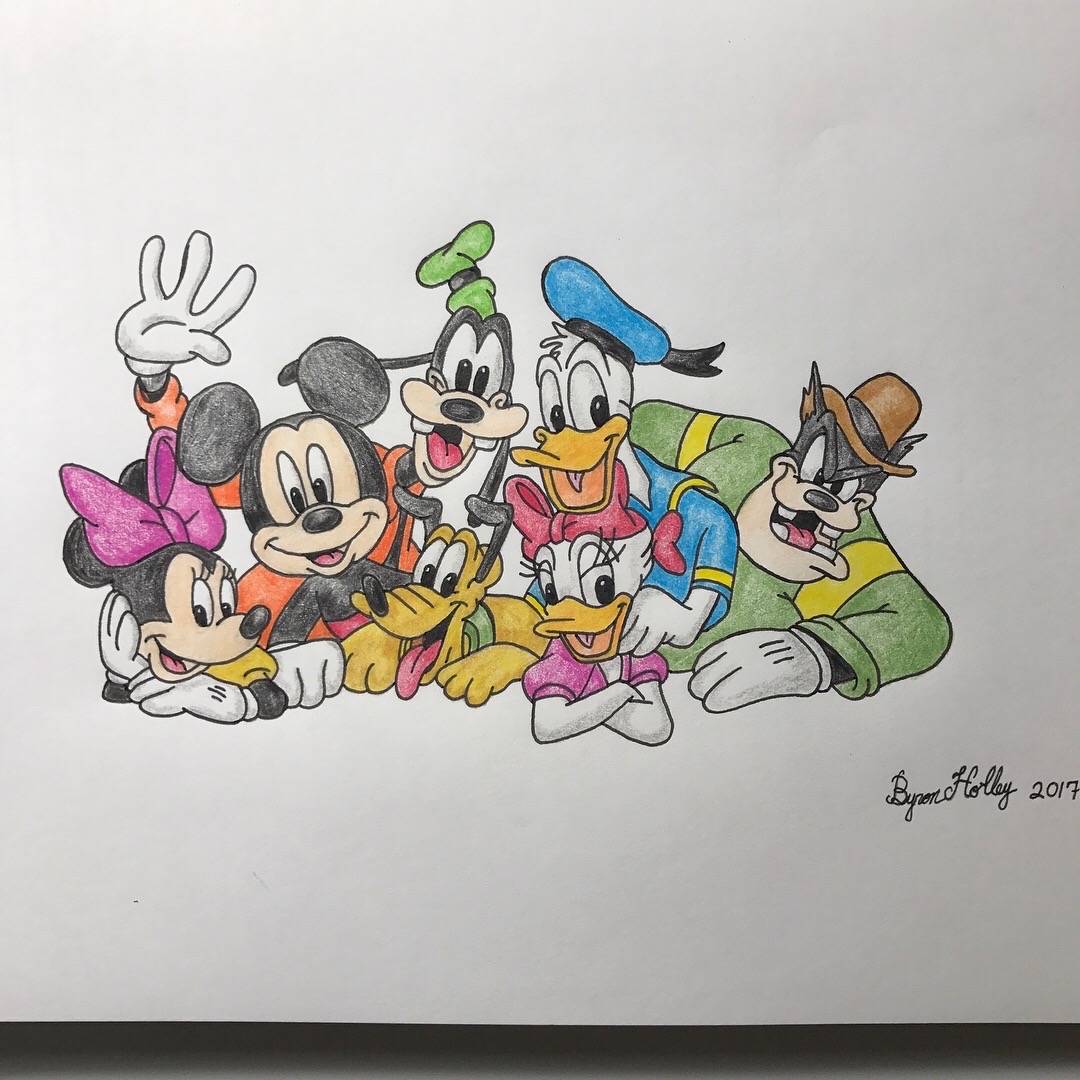 Mickey Mouse The Gang Cartoon illustration by byronholley on DeviantArt Mickey Mouse The Gang Cartoon illustration by byronholley on DeviantArt