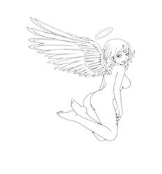 Sexy Angel - Lineart