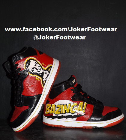 Sheldon Cooper custom Nike Dunks