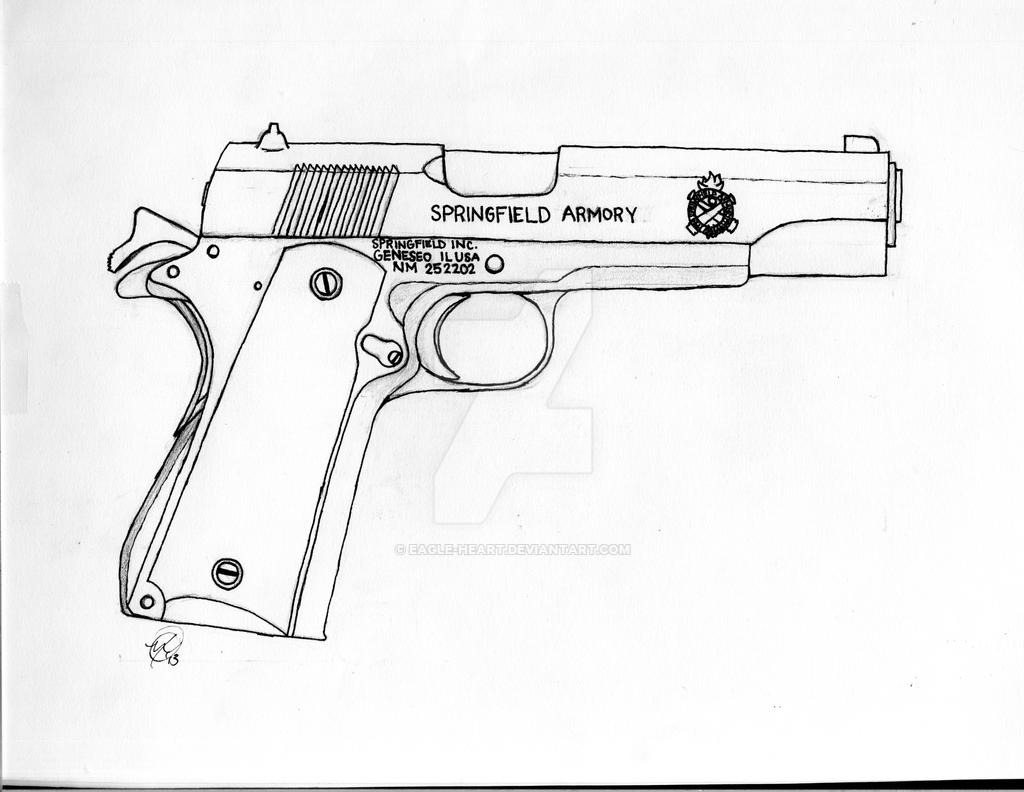 Springfield Armory 1911 45 caliber by Eagle-Heart on DeviantArt