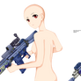 Girl with gun - Base 04