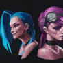 Jinx and Vi portrait