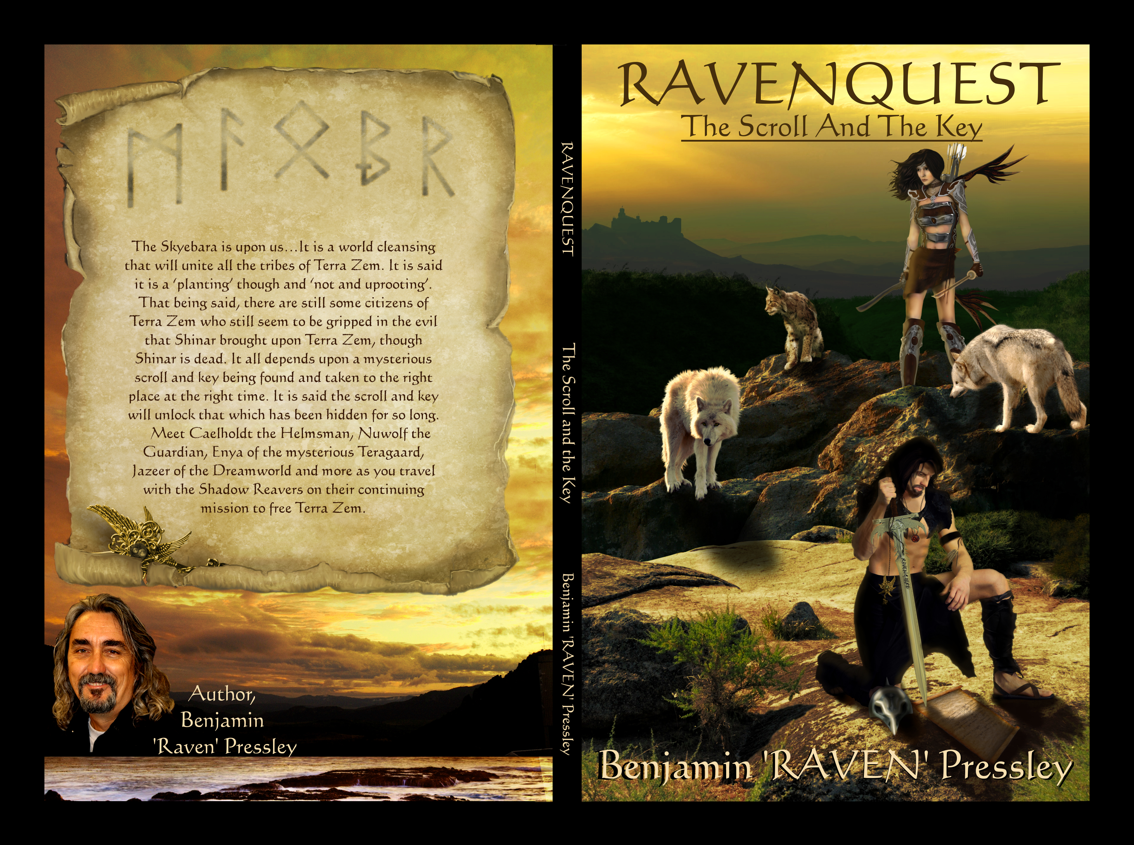 Ravenquest: The Scroll and the Key book cover by mandys-creations