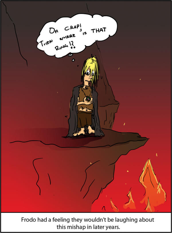 Frodo Backwards Frodo's mistake by nukehead on DeviantArt