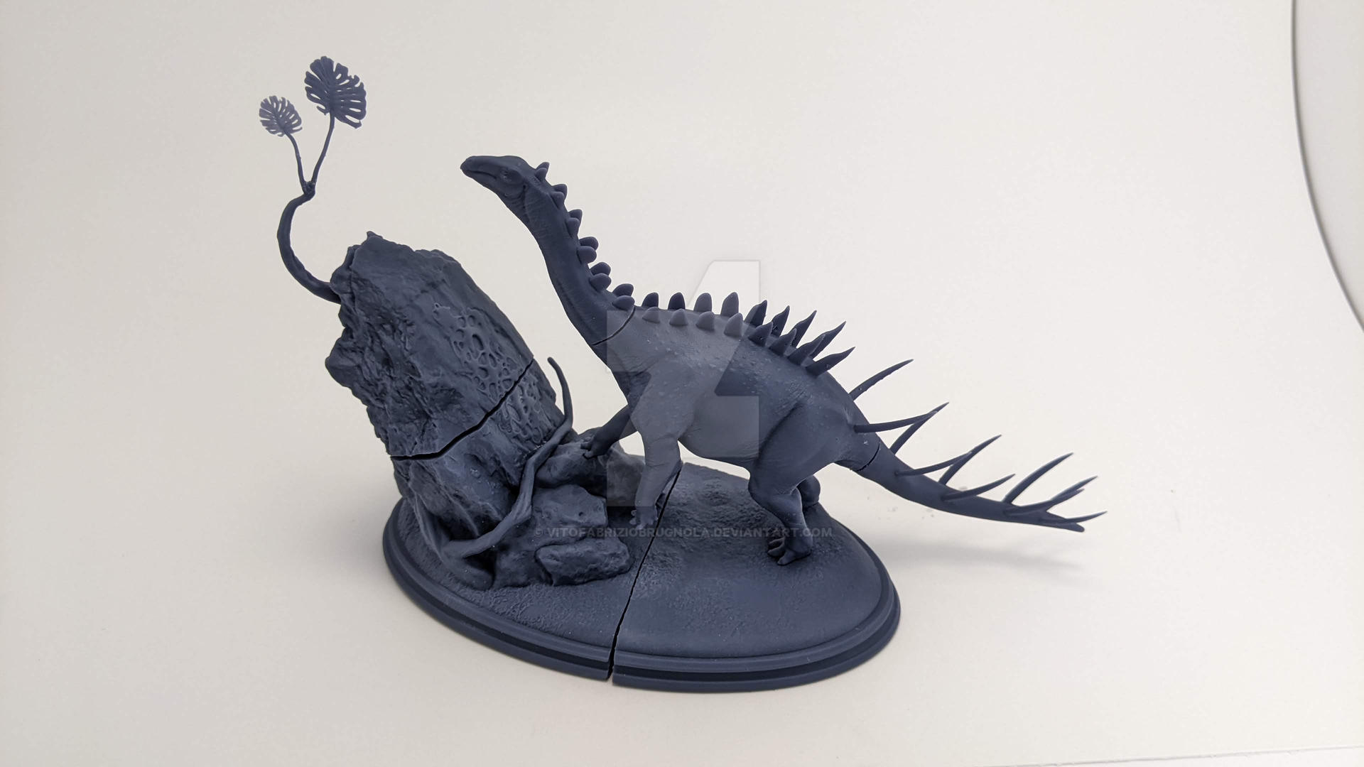 Miragaia longicollum 3D printed statue by VitoFabrizioBrugnola on