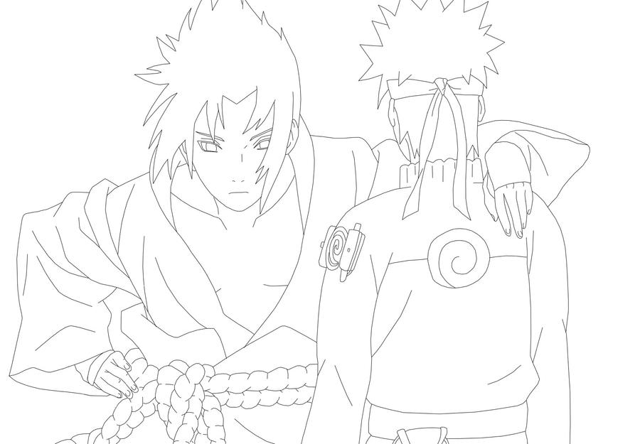 Sasuke Line Trace Sasuke_vs_Naruto_line by cone89 on DeviantArt