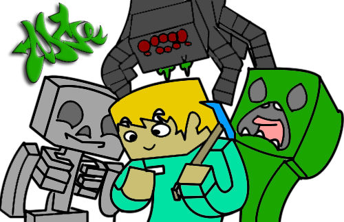 Minecraft Writing Cartoon minecraft Cartoon by ItzWattsy on DeviantArt
