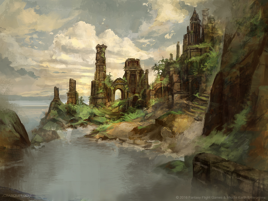 Flooded Ruins - Lord of the Rings TCG by jcbarquet