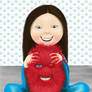 Girl with a monster