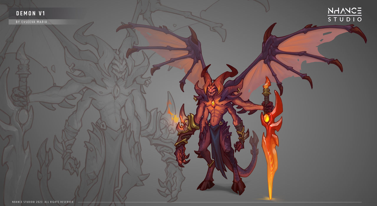Demon Unique Demon version 1 by ponibarker on DeviantArt