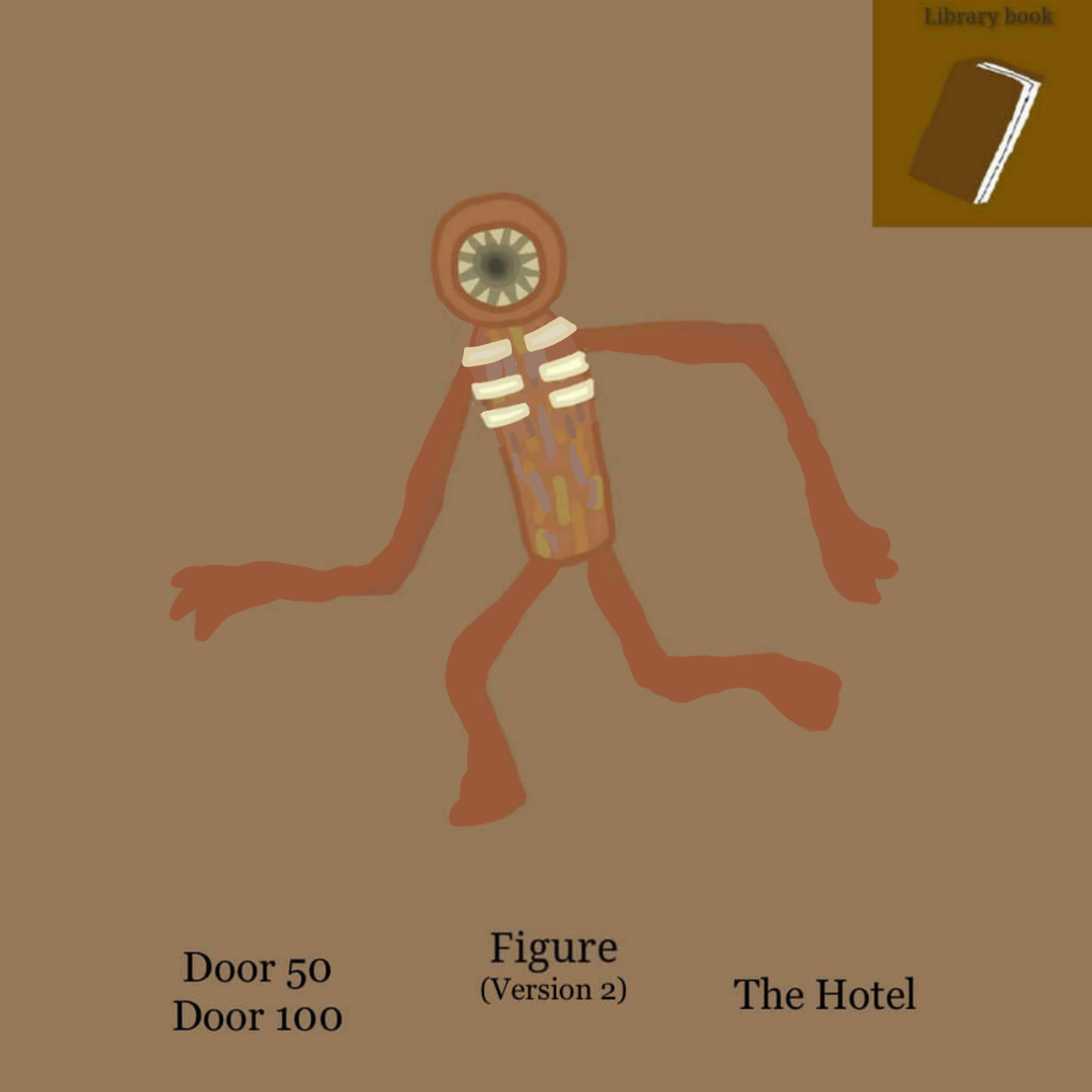 I made Fanart for Seek, Figure at door 100 and Figure at door 50