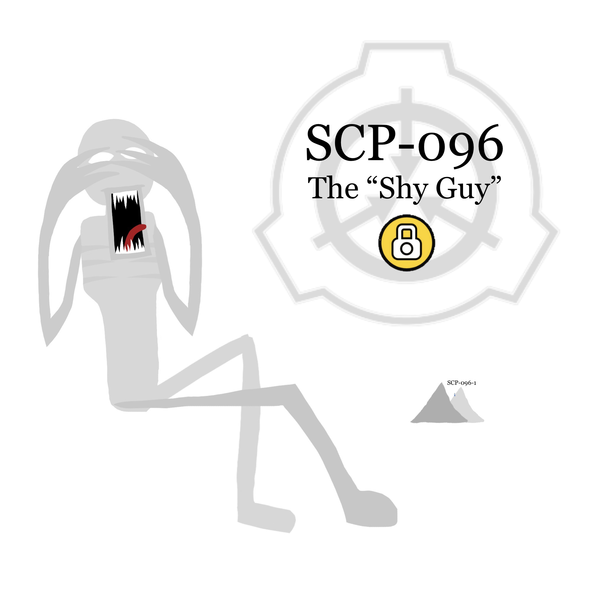 SCP 096 is a humanoid creature measuring approximately 2.38 meters in