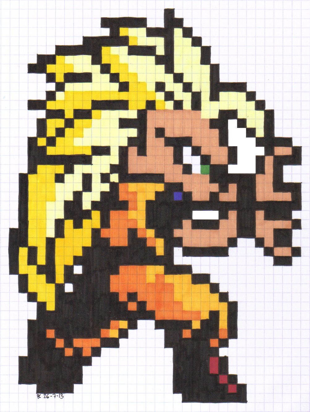 Goku Pixel Art By Hidemaniac On Deviantart