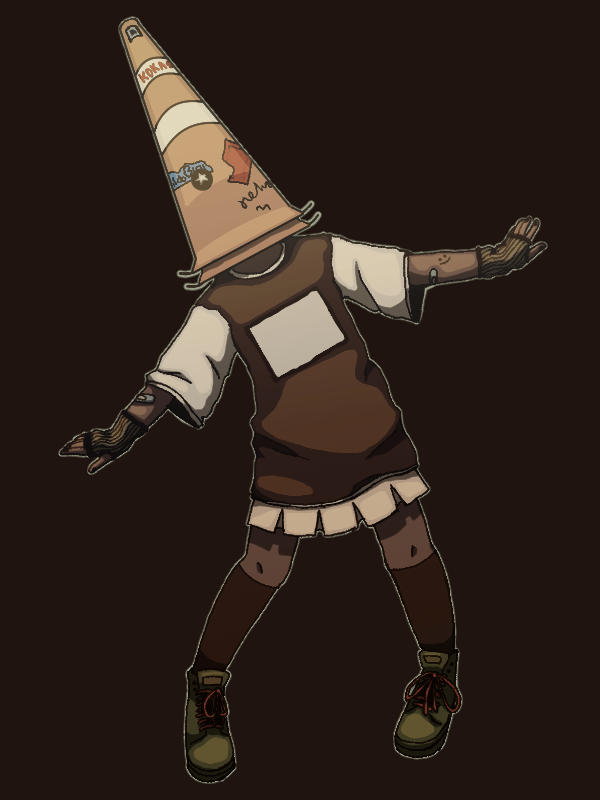 Cone head by ShabbyAcrobat20 on DeviantArt