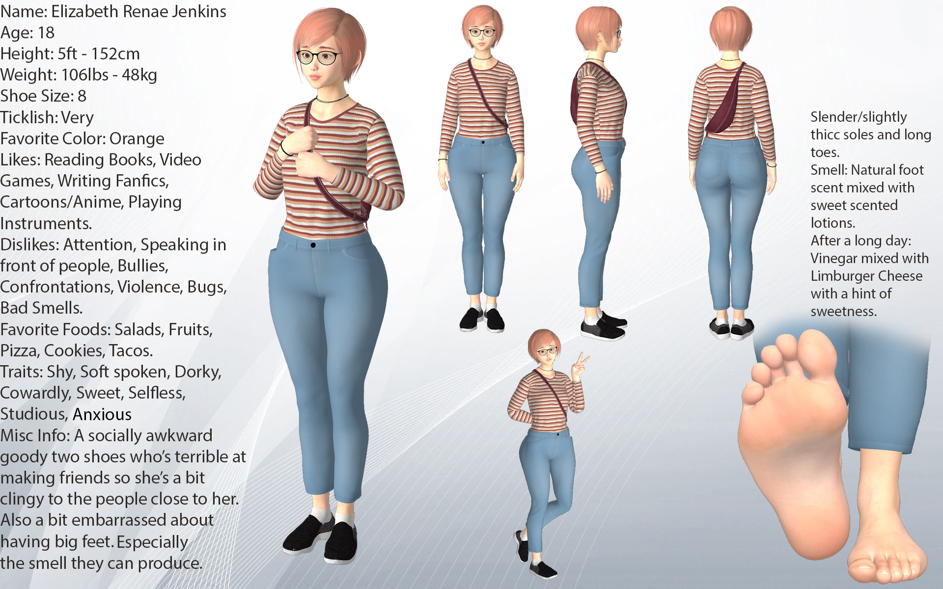 Lizzy Ref Sheet 2023 by Raijin44 on DeviantArt