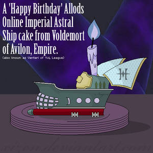 Allods: Imperial Astral Ship cake