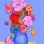 FLOWERS 9 Original Contemporary Art PATTY