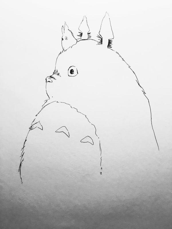 Mutiro Outline Totoro Outline by notsogreatarts on DeviantArt