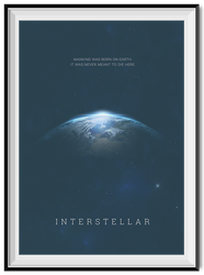 Interstellar Minimal Poster