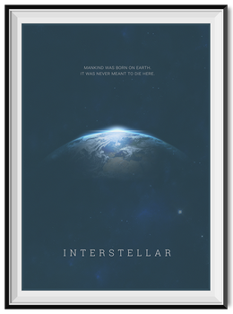 Interstellar Minimal Poster