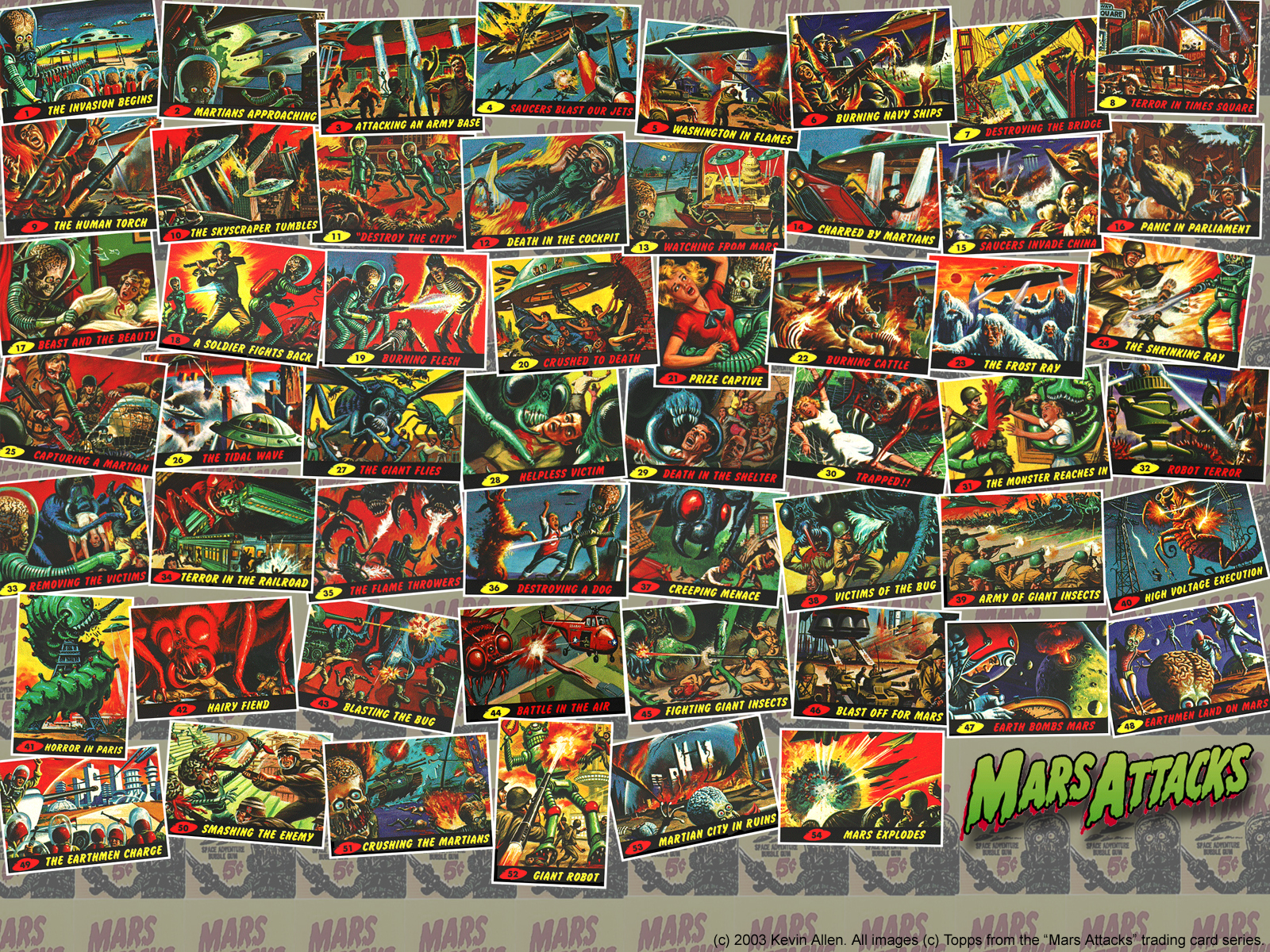 Mars Attacks card set