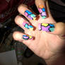 Funky Jigsaw-Like Nails