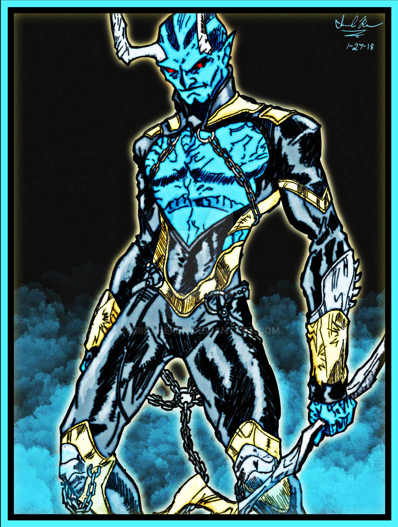 DC's BlueDevil by GripThePen on DeviantArt