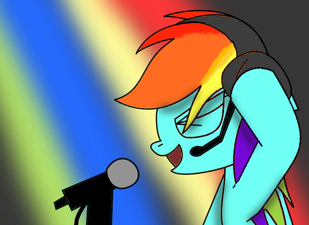 Rainbow Dash Singing by ElementR1 on DeviantArt