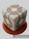 Companion cube cake