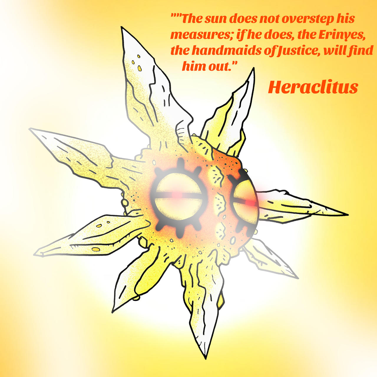 Solrock Front Solrock, the Visage of The Sun by DragoSpiderstein on DeviantArt