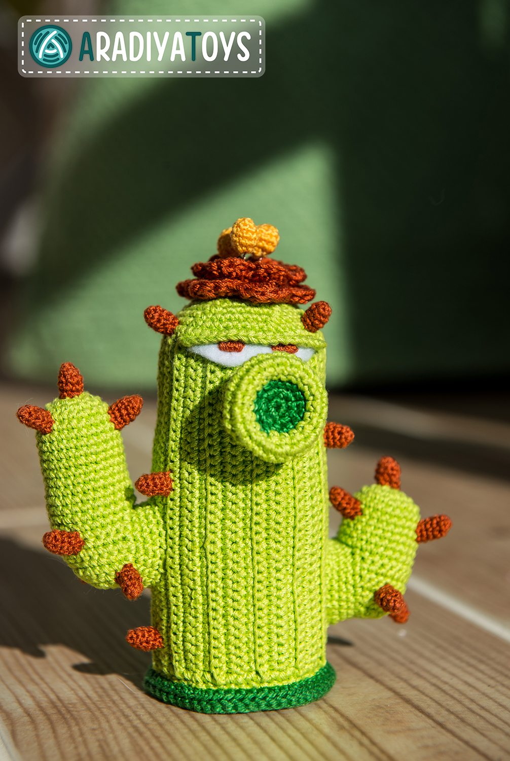 Cactus from 'Plants vs Zombies', amigurumi toy