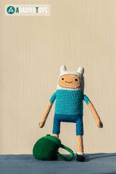 Finn from 'Adventure Time', crochet toy