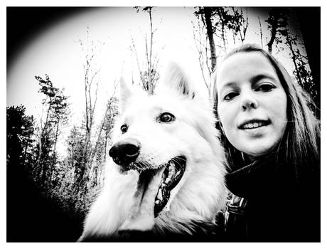 Me and my lovely dog in the forest II