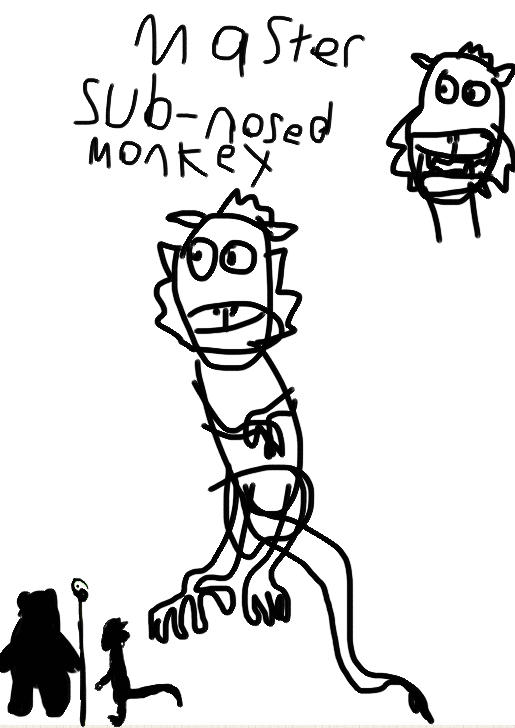 Kung fu panda concept art master sud-nosed monkey by Corbettthomashobby ...