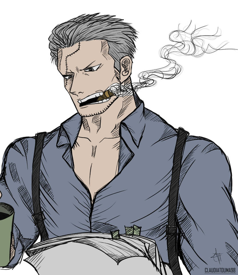 CAPTAIN SMOKER ONE PIECE by Claudiatouma98 on DeviantArt