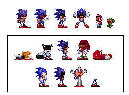 Sonic exe Sprites Version 4 by WarchieUnited on DeviantArt