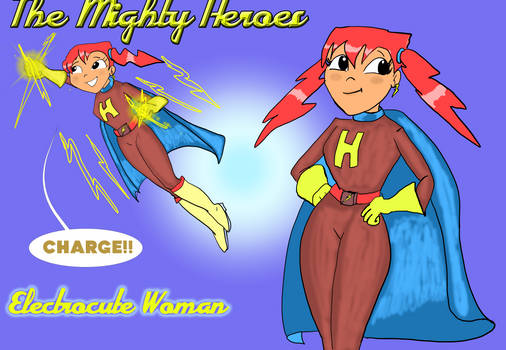 Electrocute Woman The Mighty Heroine