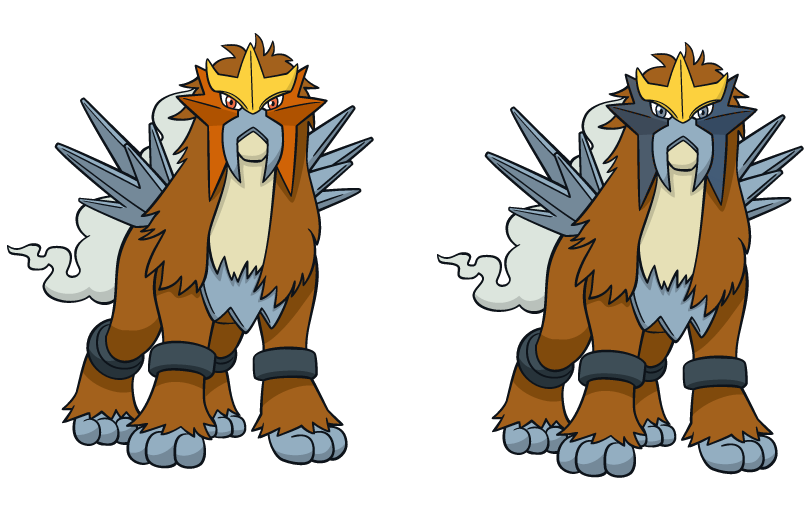 Entei Colorations by xXAngelicEspeonXx on DeviantArt