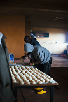 Creating an Afican Dinner.