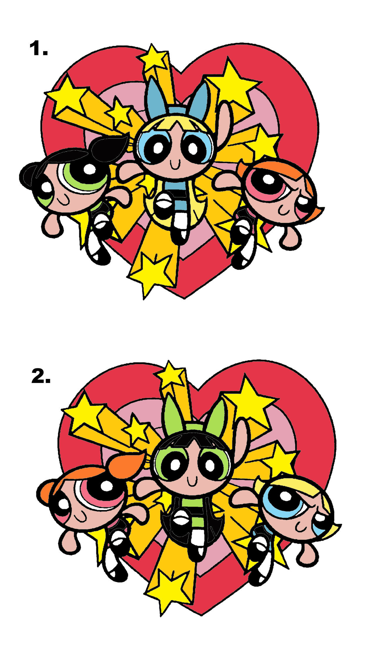 Powerpuff Girls Color Swap by BRtwork on DeviantArt