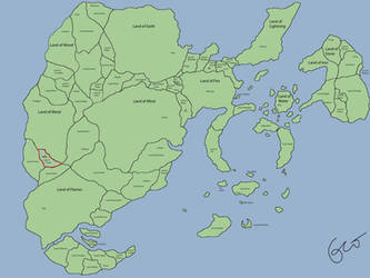 Naruto map, location of Sakuragakure