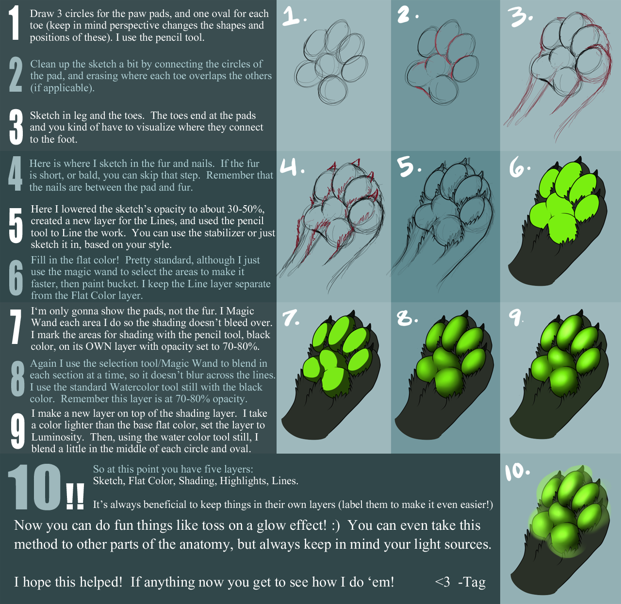 Tag's Paw Tutorial