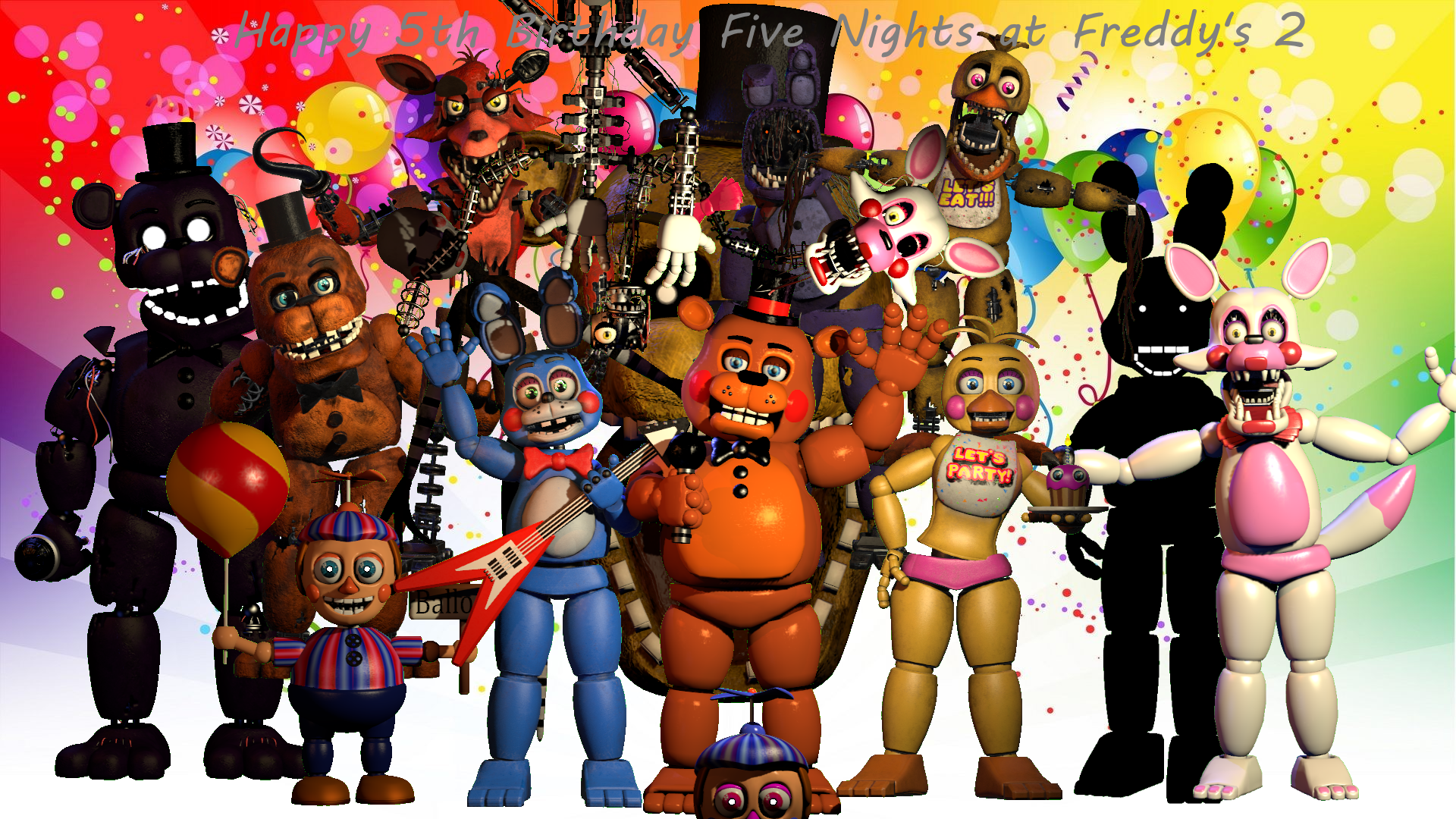 Toys Animatronics FNAF 2 by zueiroooooooooooo on DeviantArt