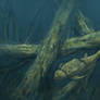 Bothriolepis speedpaint - flooded forest