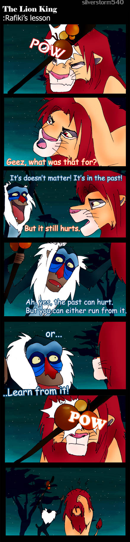Lessons By Rafiki Rafiki's lesson by Silverstorm540 on DeviantArt
