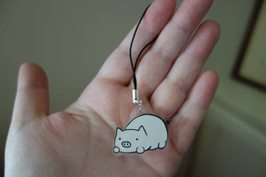 Crouching Pig Charm