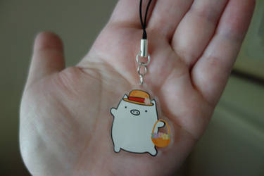 Sunhat Pig Charm