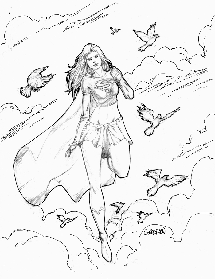 Supergirl NYCC Sketch